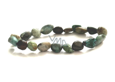 Chrysocolla natural stone bracelet, 8 - 10 mm / 16 - 17 cm, King Solomon stone