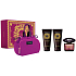 Versace Crystal Noir eau de toilette 90 ml + body lotion 100 ml + shower gel 100 ml + handbag, gift set for women