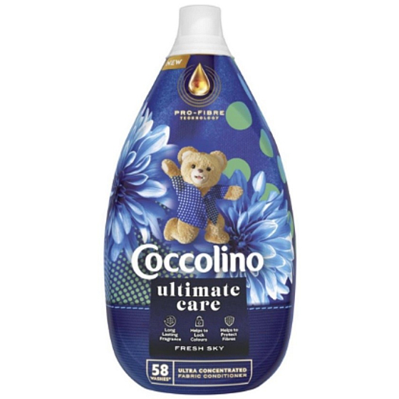 Coccolino Ultimate Care Fresh Sky concentrated fabric softener 58 doses 870 ml