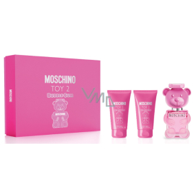 Moschino Toy 2 Bubble Gum Eau de Toilette 50 ml + Body Lotion 50 ml + Shower Gel 50 ml, Gift Set for Women