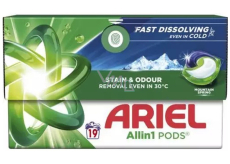 Ariel All in 1 Pods Mountain Spring gelové kapsle univerzální 19 kusů