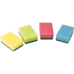 Vileda Style dish sponges with steel wool, 9 + 1 pcs