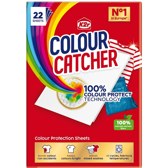 K2r Color Catcher Laundry Wipes 22 pcs