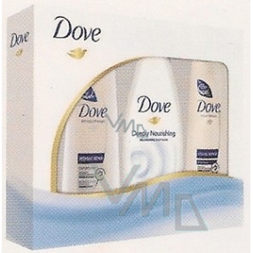 Dove Intense Repair Shampoo 250 ml + Conditioner 200 ml + Shower Gel 250 ml, cosmetic set