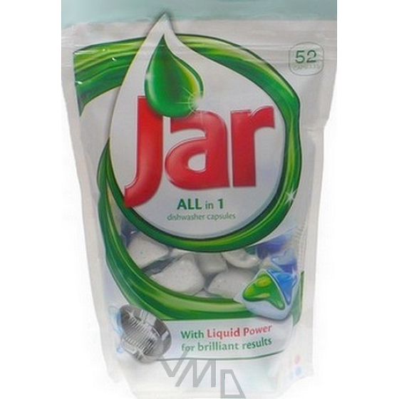 Jar All in 1 Green capsules for automatic dishwasher 52 pieces