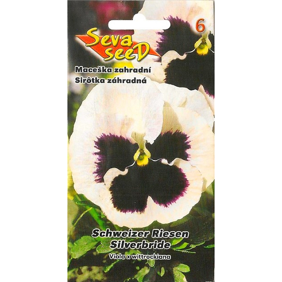 Seva Seed Pansy Schweizer Riesen white with eye 0.2 g