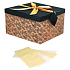 Anděl Folding gift box with ribbon, brown-black, 30 x 30 x 17 cm 1 piece