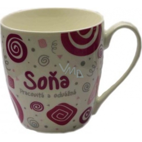 Nekupto Twister mug named Soňa pink 0.4 liter
