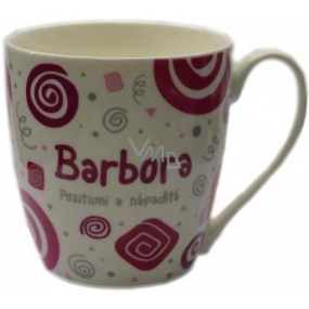 Nekupto Twister mug named Barbora pink 0.4 liter