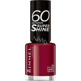 Rimmel London 60 Seconds Super Shine Nail Polish nail polish 321 Its The Cherry On Top 8 ml