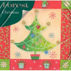 Forest Paper napkins 1 ply 33 x 33 cm 20 pieces Christmas Christmas tree