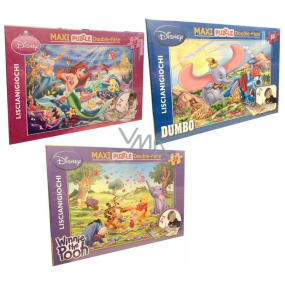 Disney Maxi Puzzle and colouring book for children 2in1 different motifs 35 pieces, recommended age 3+