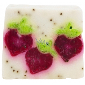 Bomb Cosmetics Strawberry Cube - Berry Bar Natural Glycerine Soap 100 g