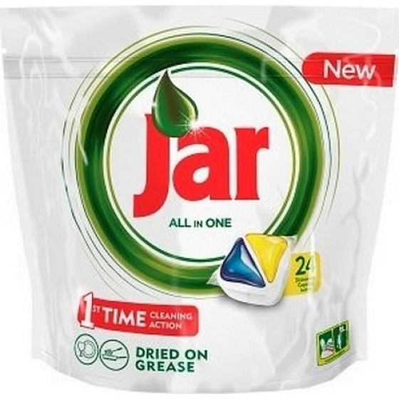 Jar All in One Lemon dishwasher capsules 24 pieces