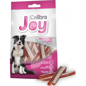 Calibra Joy Chicken & fish sandwich supplementary dog food 80 g