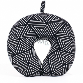 Albi Travel pillow Geometric pattern black and white 30 x 28 x 10 cm