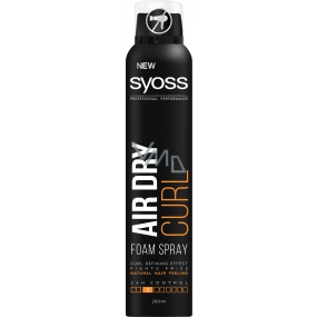 Syoss Air Dry Curl 24 strong fixation foam for curly hair spray 200 ml