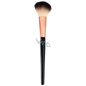 Cosmetic brush with synthetic bristles for powder flat 19 cm