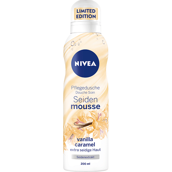Nivea Silk Mousse Vanilla and caramel caring shower foam 200 ml