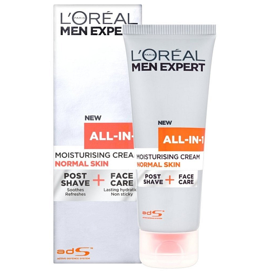 Loreal Men Expert Hydra Energetic All-in-1 Moisturiser 2 in 1 Face & After Shave Cream 75 ml