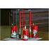 Lima Relief winter tree candle red cone 22 x 250 mm 1 piece