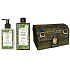 Amovita Estratto di Bambú Bamboo extract body lotion 300 ml + shower gel 300 ml + pendant for happiness, cosmetic set