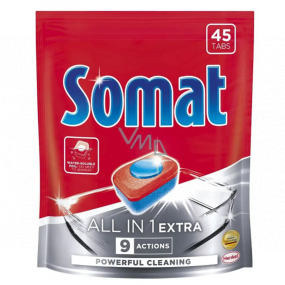 Somat All in 1 Extra tablets in the dishwasher 45 tablets 819g