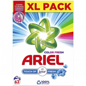 Ariel Fresh Touch of Lenor Fresh Color washing powder for colored laundry box 63 doses 4,725 kg