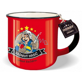 Nekupto Hobby mug with the words Passionate Firefighter 250 ml