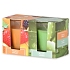 Emocio Tasty Fruit & Aloe Vera scented candle glass 52 x 65 mm 2 pieces in a box