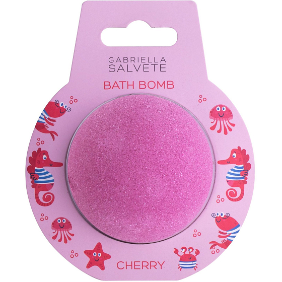 Gabriella Salvete Cherry sparkling bath bomb with the scent of cherries for children 100 g