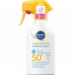 bonen ontsnappen Autonomie Nivea Sun Babies & Kids Sensitive Protect OF50 5in1 sunscreen spray for  children 270 ml - VMD parfumerie - drogerie