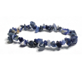 Sodalite bracelet elastic chopped natural stone 16 - 17 cm, stone communication