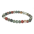 Heliotrope / Bloodstone matt bracelet elastic natural stone, ball 6 mm / 16 -17 cm, stone of courage