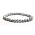 Lava white bracelet elastic natural stone, ball 6 mm / 16-17 cm, born of the four elements