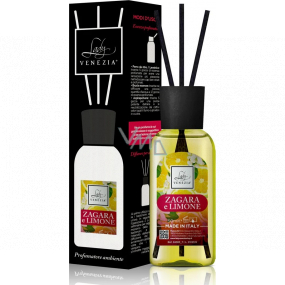 Lady Venezia Zagara e Limone - Orange blossom and lemon aroma diffuser with sticks for gradual release of fragrance 50 ml