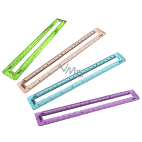Y-Plus+ MID transparent ruler - 20 cm - colour mix