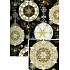 Nekupto Christmas gift wrapping paper 70 x 1000 cm Black gold, silver ornaments