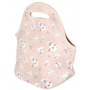 Albi Original Thermal Snack Bag Pink Flower keeps food hot/cold longer 30 x 27 x 18 cm