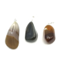 Agate natur Troml pendant natural stone, 2,2 - 3 cm, 1 piece