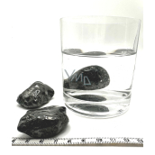 Shungite Tumbled natural stone, approx. 4 cm 1 piece, stone of life, water activator