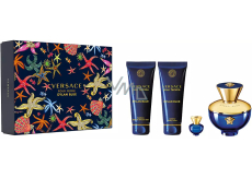 Versace Dylan Blue pour Femme eau de parfum 100 ml + body lotion 100 ml + shower gel 100 ml + eau de parfum 5 ml miniature, gift set for women