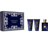 Versace Dylan Blue pour Homme Eau de Toilette 50 ml + After Shave Balm 50 ml + Shower Gel 50 ml, gift set for men