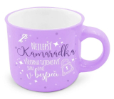 Nekupto Gift Mini Mug Best Friend - All Secrets Are Safe With Her 100 ml