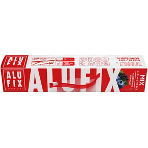 Alufix resealable bags with zipper mix 1 l + 3 l + 6 l, 15 pcs