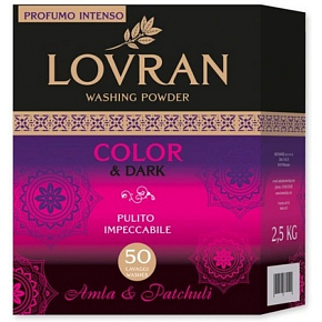 Lovran Color & Dark Amla Parchouli powder for colored and dark laundry 50 loads, 2.5 kg