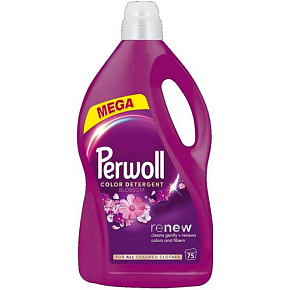 Perwoll Washing Gel Mega Renew Blossom 75 washes, 3750 ml