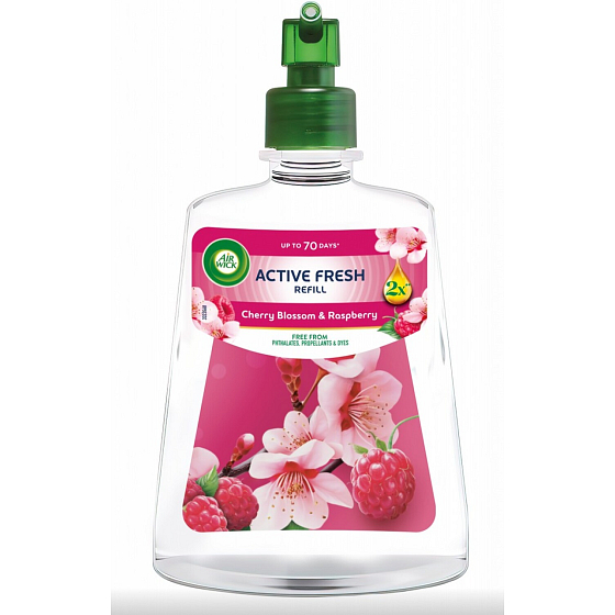 Air Wick Active Fresh Replacement Refill Cherry Blossom & Raspberry, 228 ml