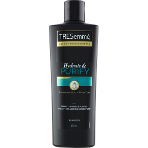 TRESemmé shampoo for oily hair Hydrate & Purify, 400 ml