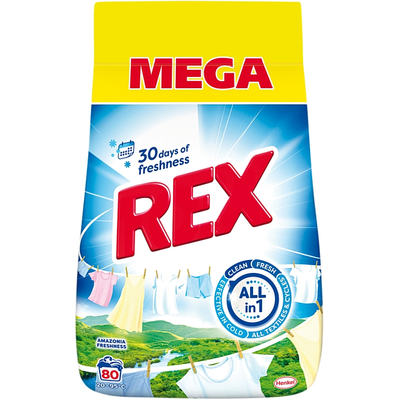 Rex Amazonia Freshness laundry detergent, 80 washes